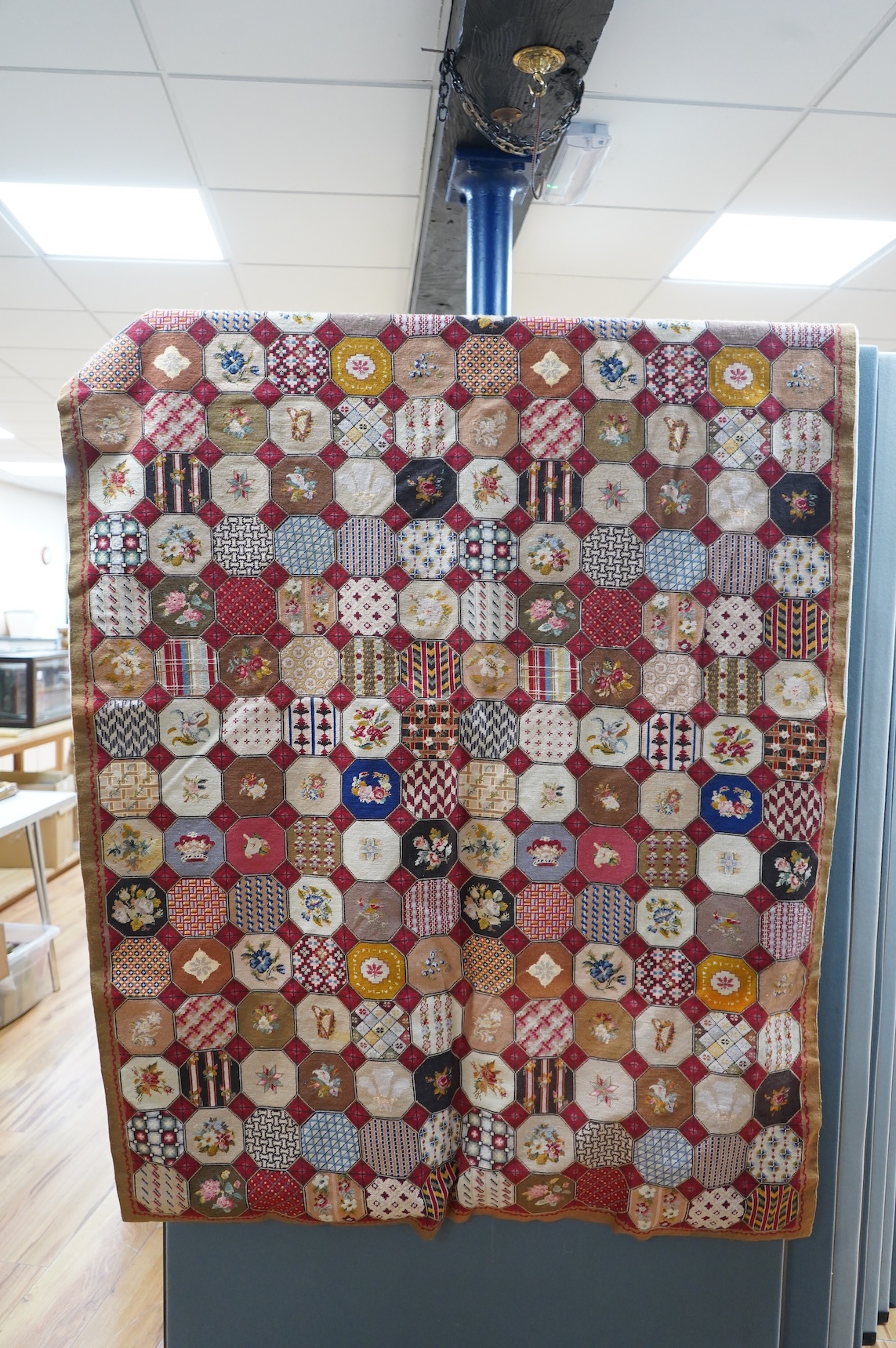 A Petit point wall hanging